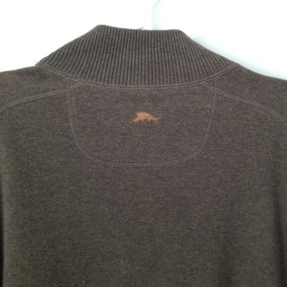 Tommy Bahama Flipshort Reversible Brown Sweater - Picture 7 of 12